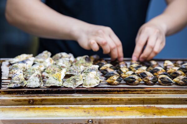 mixed seafood barbecue on grill pan 2025 03 24 23 15 45 utc - Charbroiled Oysters, Creole Cuisine, Gallier’s Restaurant, Grilled Oysters, New Orleans Seafood, Oyster Bar, Oyster Culture, Oyster Recipes, Raw Oysters, Seafood Lovers
